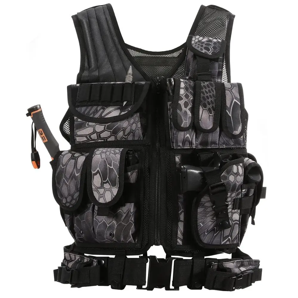 Полицейский военный тактический жилет Wargame Body Armor спортивная одежда Molle штурмовой страйкбол Пейнтбол Перевозчик Strike жилет с кобурой