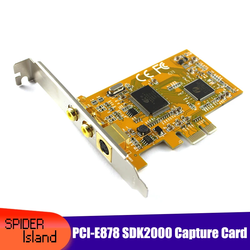 

Карта захвата PCIE 878A PCI-E 878 SDK2000, косметология, медицинское изображение, Позолоченный разъем, Карта видеозахвата