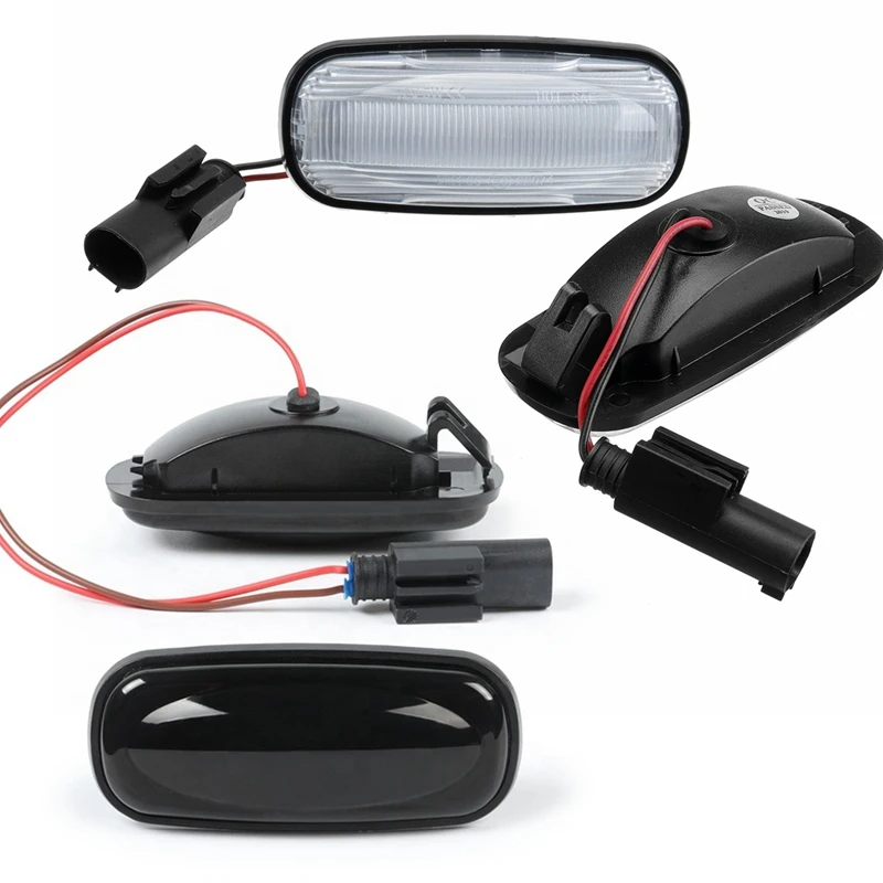 2 шт. Автомобильный светодиодный динамический боковой знак поворотный сигнал