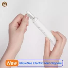 Электрический триммер Youpin Showsee для ногтей, портативный безопасный Маникюрный и Педикюрный уход, шлифовка, полировка ногтей, ножницы