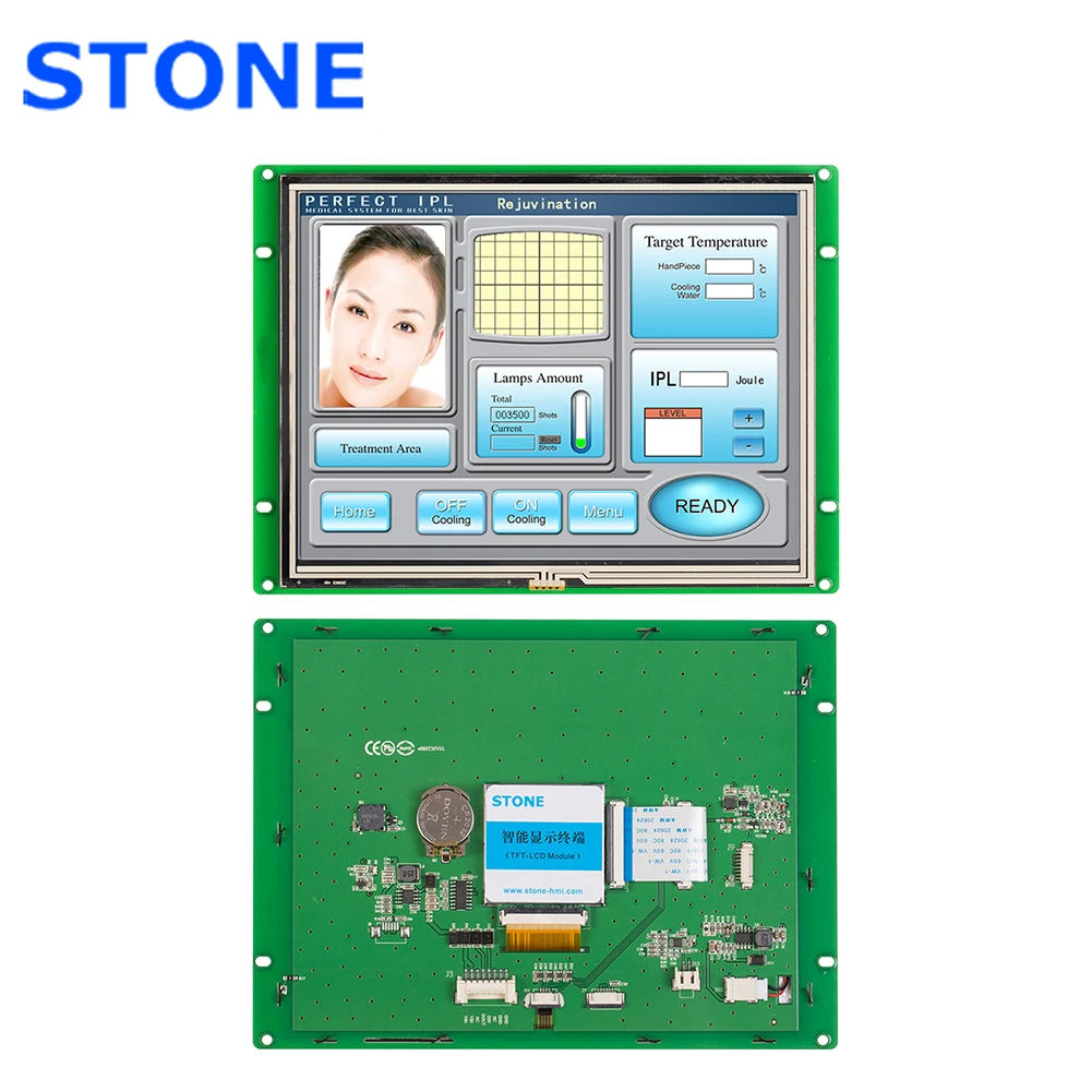 

8 Inch TFT LCD Panel with Controller + RS232/RS485 TTL UART Port for Industrial Control 100PCS