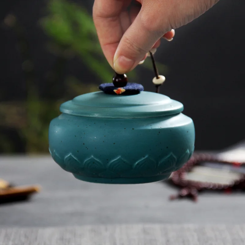 Ceramic Tea Cans Meteor Glaze Small Sealed Decorations Lovely 8 Kinds of Chinese Kungfu Teaware Container | Дом и сад