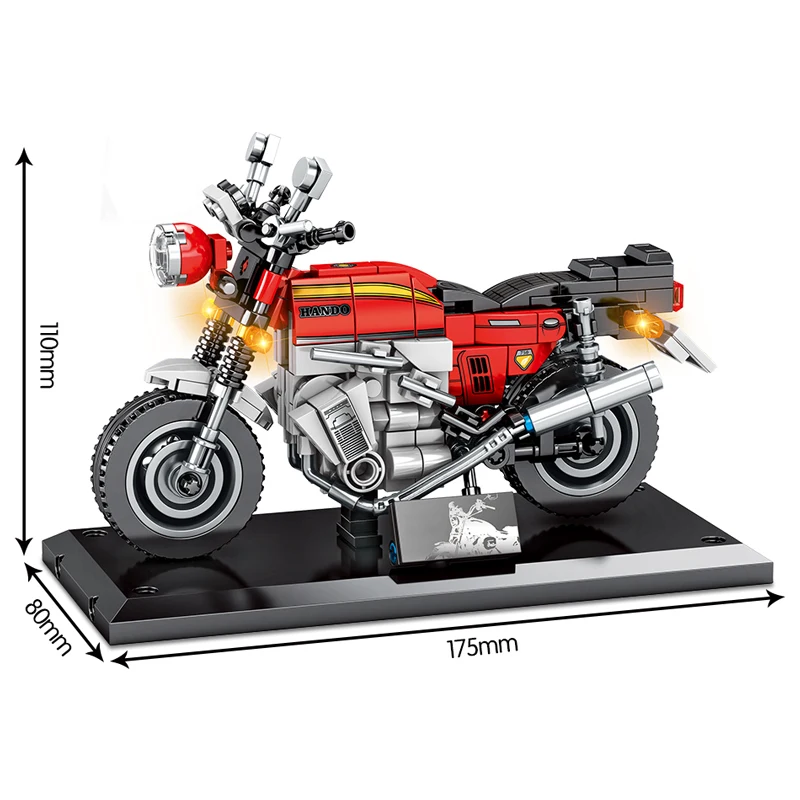 

City Technical Off-road Motorbike Model Building Blocks Street Racing Motorcycle Car Assemble Bricks Education Toys For Children