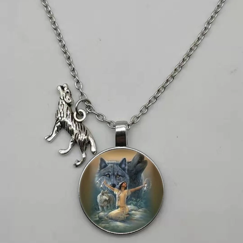 Лидер продаж! Модная винтажная Скандинавская Волчья цепочка в виде животного