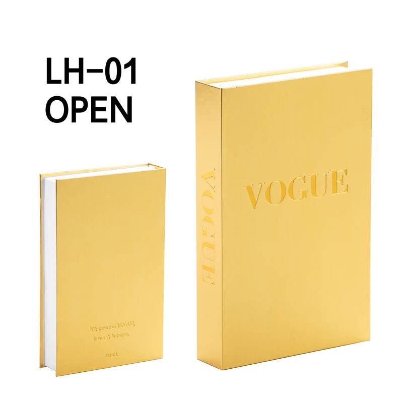 

Fashion Designer Fake Books Openable Home Luxury Decoration Book Storage Box Stylish and Luxury Desktop Decoration