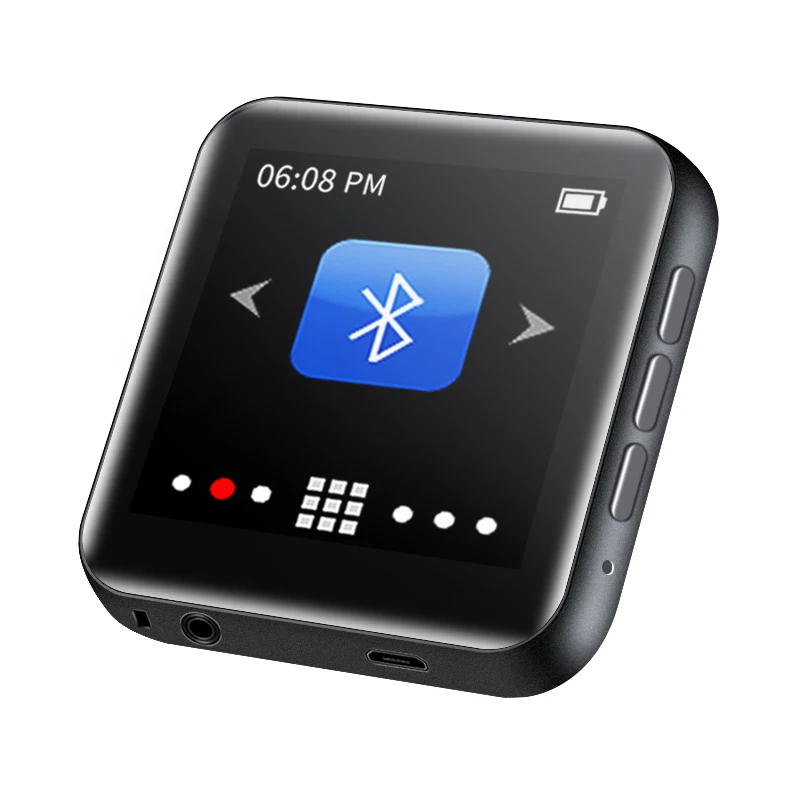 Мини mp3 плеер Ruizu M4 с Bluetooth и встроенным динамиком полносенсорный экран