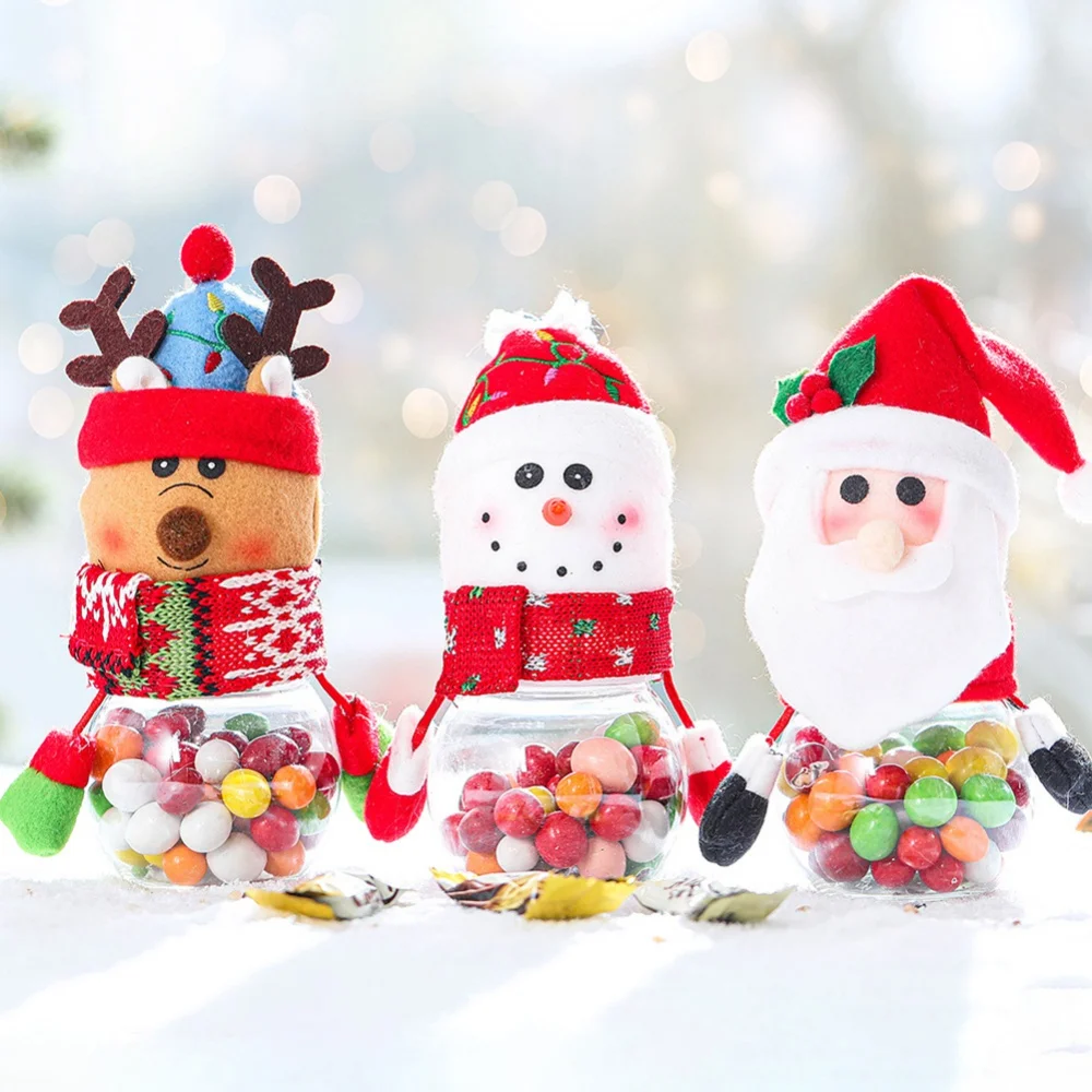 

Christmas Candy Jar Decorative Sugar Cookies Chocolate Jars Christmas Gift Bags