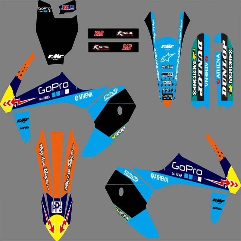 

0877 3M Motorcycle Decal Sticker Graphics Kits for KTM 50 SX50 2016 2017 2018 2019 2020
