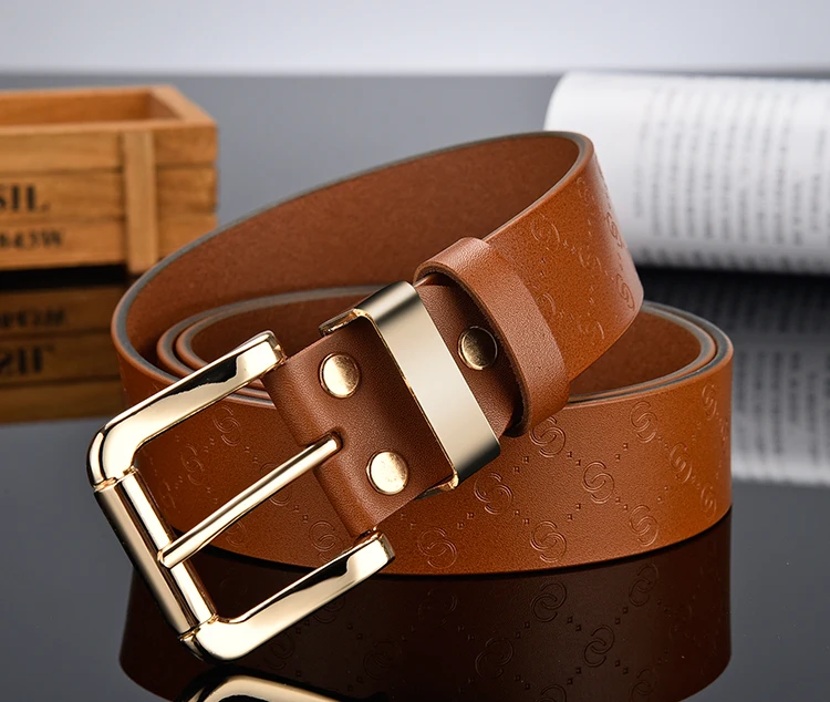 Anxianni 2020 New Leisure Hot High Quality Leather Belt Men New Business Belts For Men Pin Buckle Fancy Vintage Designer Belt Fa