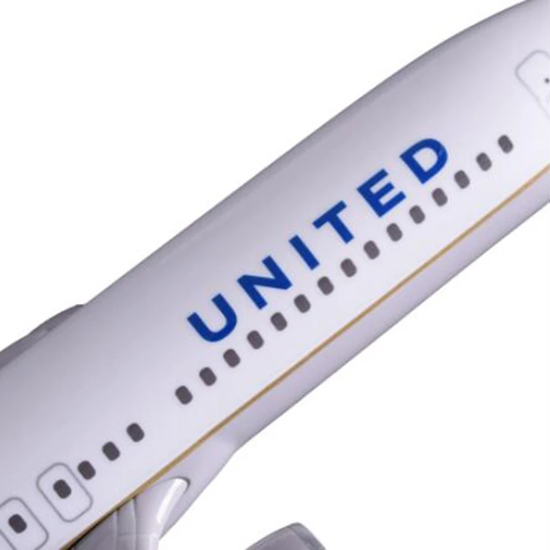 40 см B737-800 большой United игрушечные модели самолетов литья под давлением Пластик
