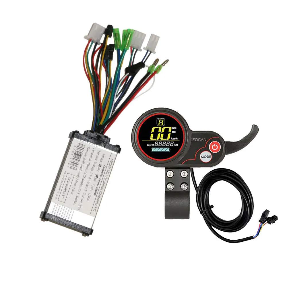 

250W/350W 24V/36V/48V Electric Bicycle Controller Scooter LCD Display Control Panel FC-100 with Shift Switch E-bike Parts