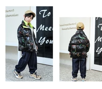 2021 new childrens down jacket white duck down baby warm jacket for boys and girls winter kids down coat letters