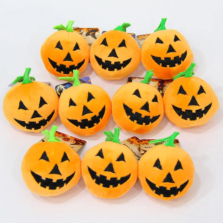 20 шт./лот оранжевая плюшевая лампа в виде тыквы на Хэллоуин игрушечные фонари