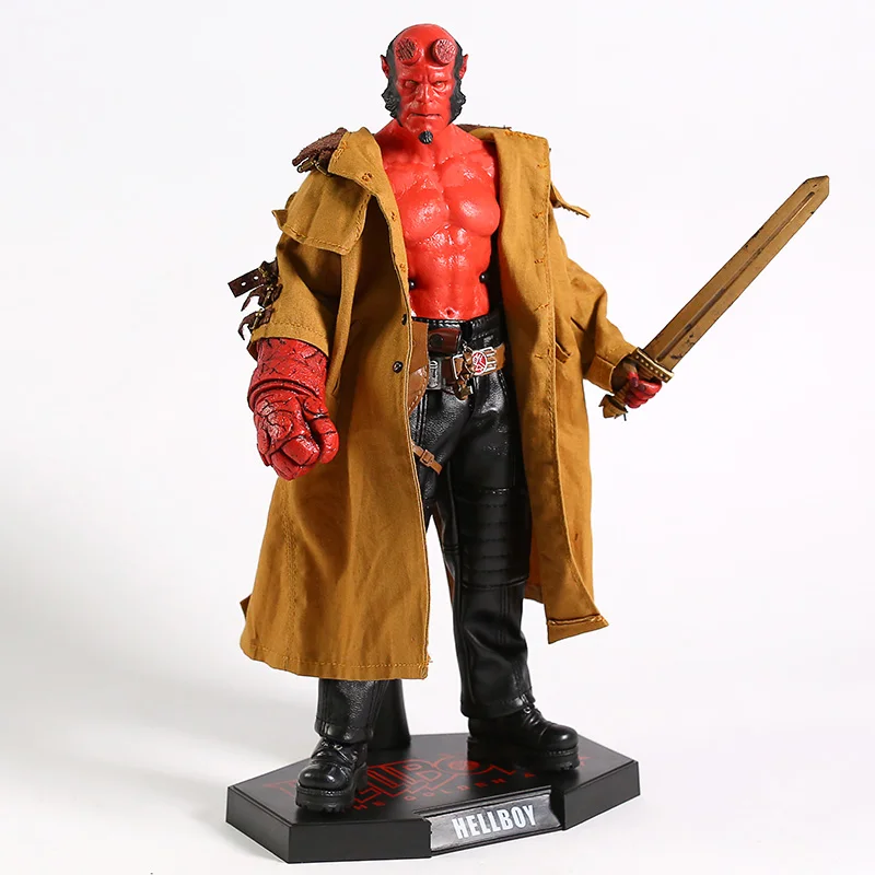 Горячие игрушки Hellboy II 2 Золотая армия ПВХ фигурка Коллекционная модель игрушки(настоящая одежда