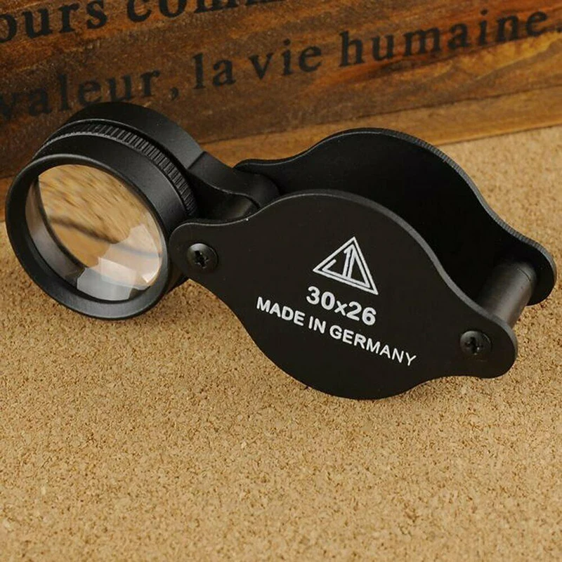 30X26 мм Складная лупа ювелирные изделия антиквариат увеличительное мини стекло