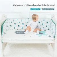 120x30cm baby crib bumper for newborns anti fall bed surrounding braid weaving plush knot pillow room decor infant cot protector