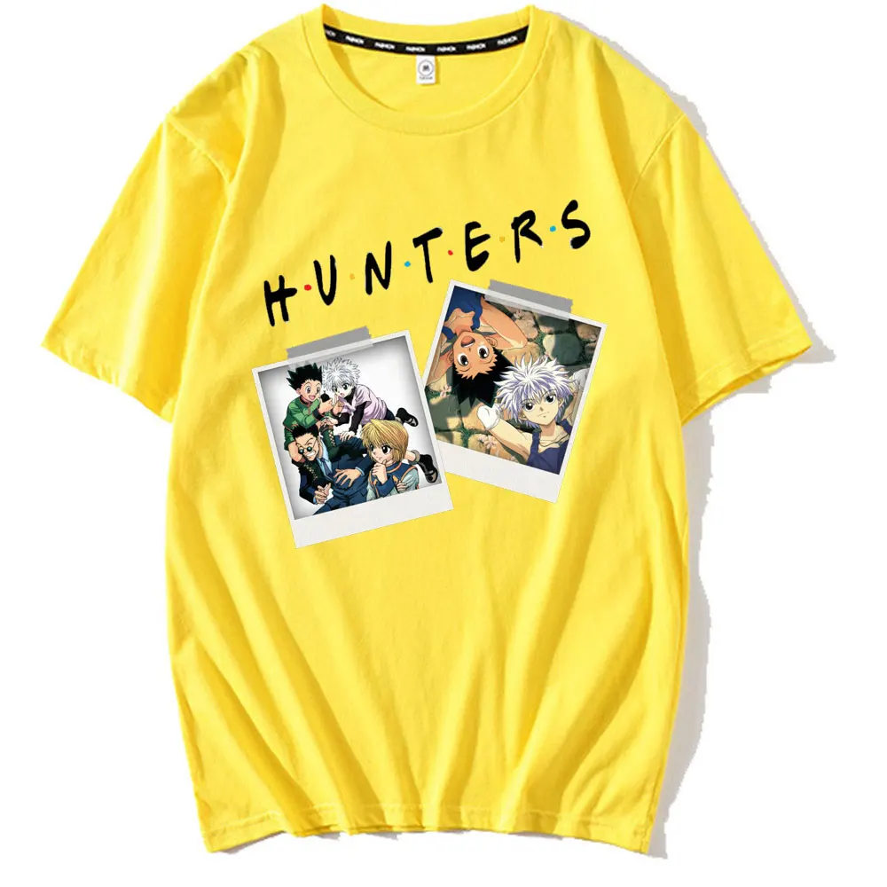

Hunter X Hunter Mens Womens Design Friends T Shirt GON FREECSS T-shirt New Anime Kurapika T Shirt Fashion Killua Zoldyck Tees