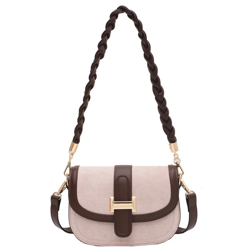 

Retro 2021 new fashion high-quality women's bag Western style single shoulder crossbody saddle bag