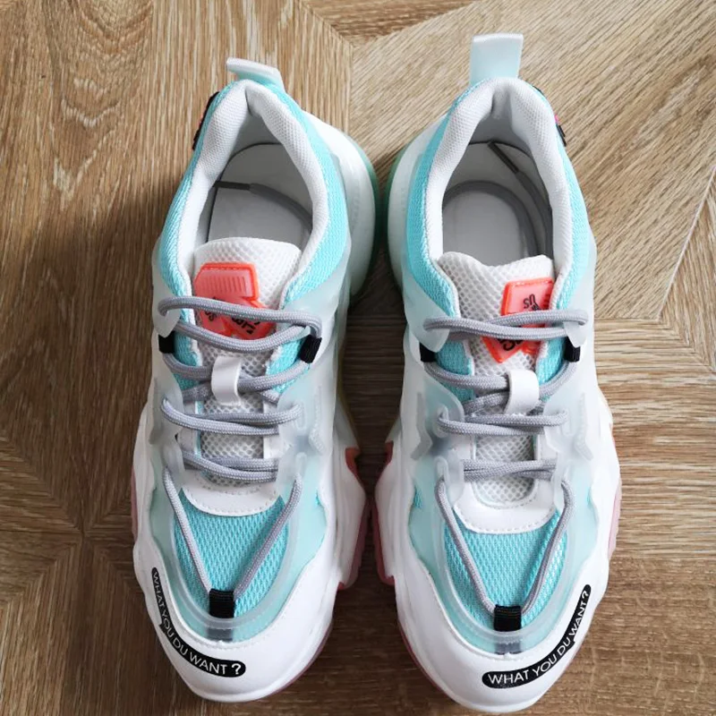 

Platform Dad Sneakers Women Tenis Feminino Casual Flats Breathable Soft Woman Sneakers Chunky Shoes Zapatillas Mujer