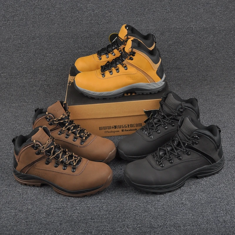 Для мужчин брендовая альпинистская обувь s внедорожные Натуральная Кожа Защита
