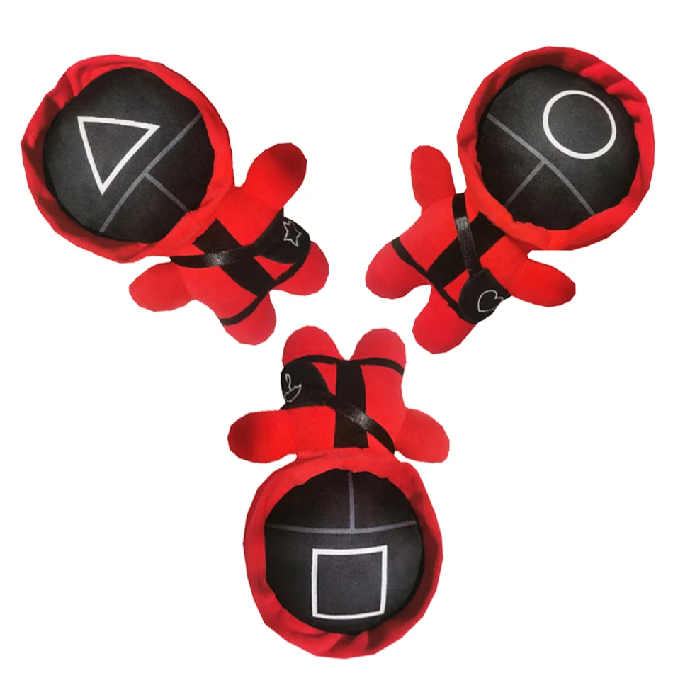 

Игра «кальмар», плюшевая игрушка, милая плюшевая кукла, Корейская забавная мультяшная круглая кукла «6», игрушки, подарки для детей на Хэлло...