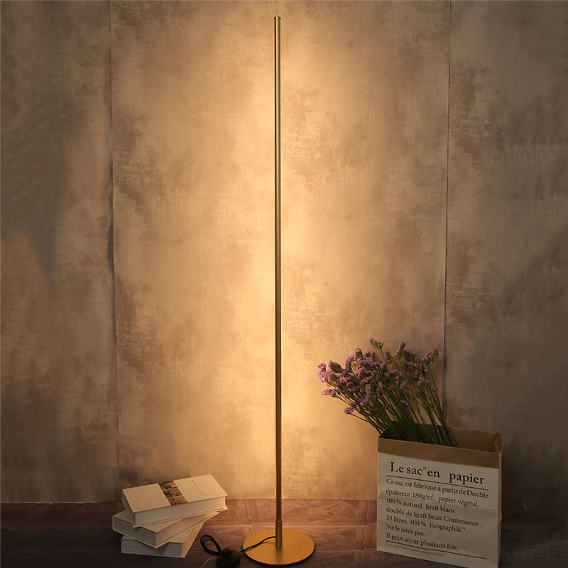 Нордическая простая светодиодная Напольная Лампа современный декор для