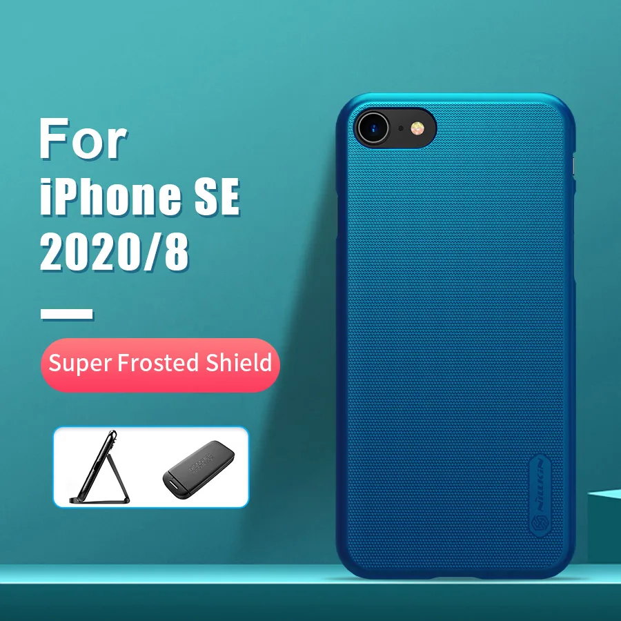 Матовый Жесткий чехол накладка NILLKIN для iPhone SE 2020 4 7 дюйма Подарочный держатель 8