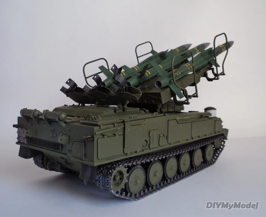 DIYMyModel-SA-6 a escala 1:25 para defensa a&eacute;rea, 2K12, modelo de papel artesanal, rompecabezas, juguete hecho a mano-5