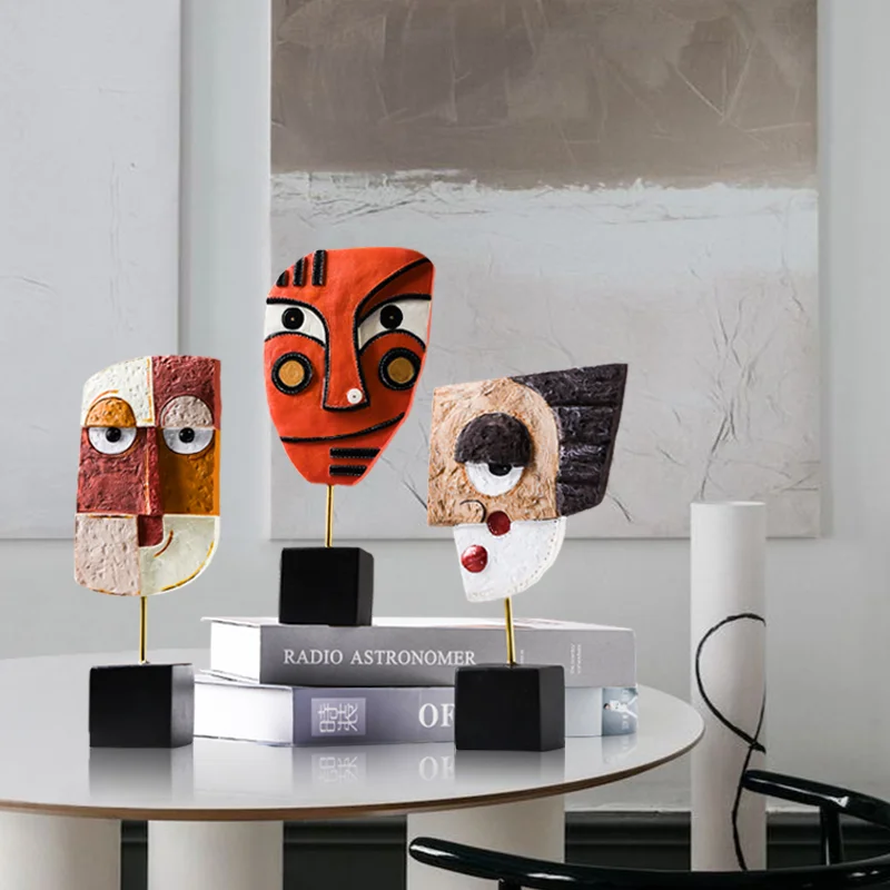 

Creative Abstract Figure Art Resin Decorative Ornaments Modern Minimalist Living Room Decoration Statuette for Home Decor