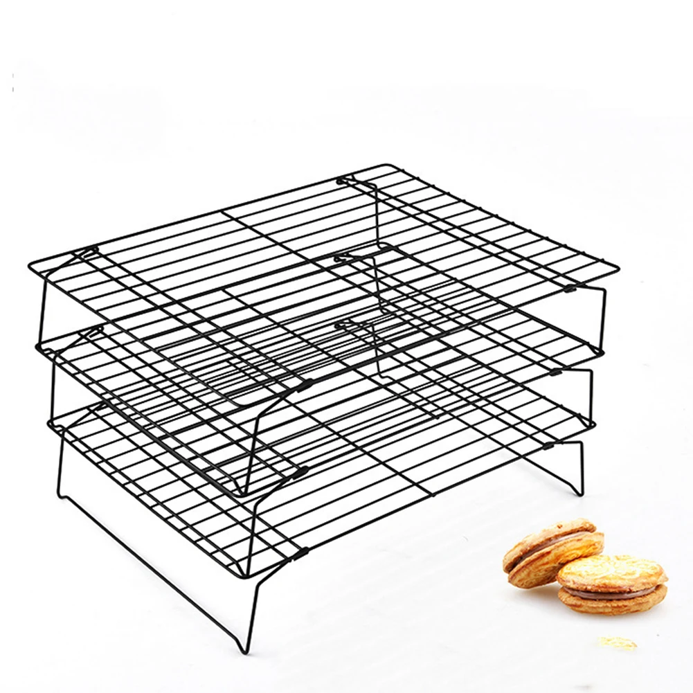 

3-layer stackable grid cooling tray cake tool baking tool drying cake rack food rack oven kitchen baking pizza cooling rack