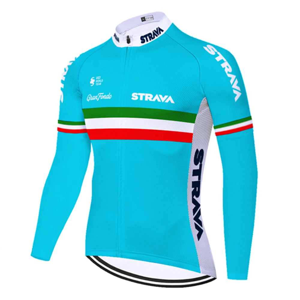 

Новинка, одежда для весны и осени, мужские футболки с длинным рукавом для велоспорта Maillots Ciclismo, футболки для горного велосипеда, рубашки STRAVA