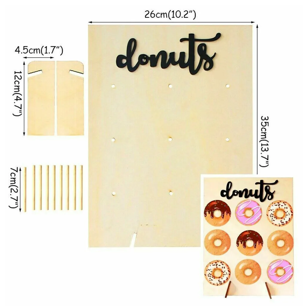 

9 Donut Shelf Holder Donut Dessert Dining Table Party Birthday Wedding Shower