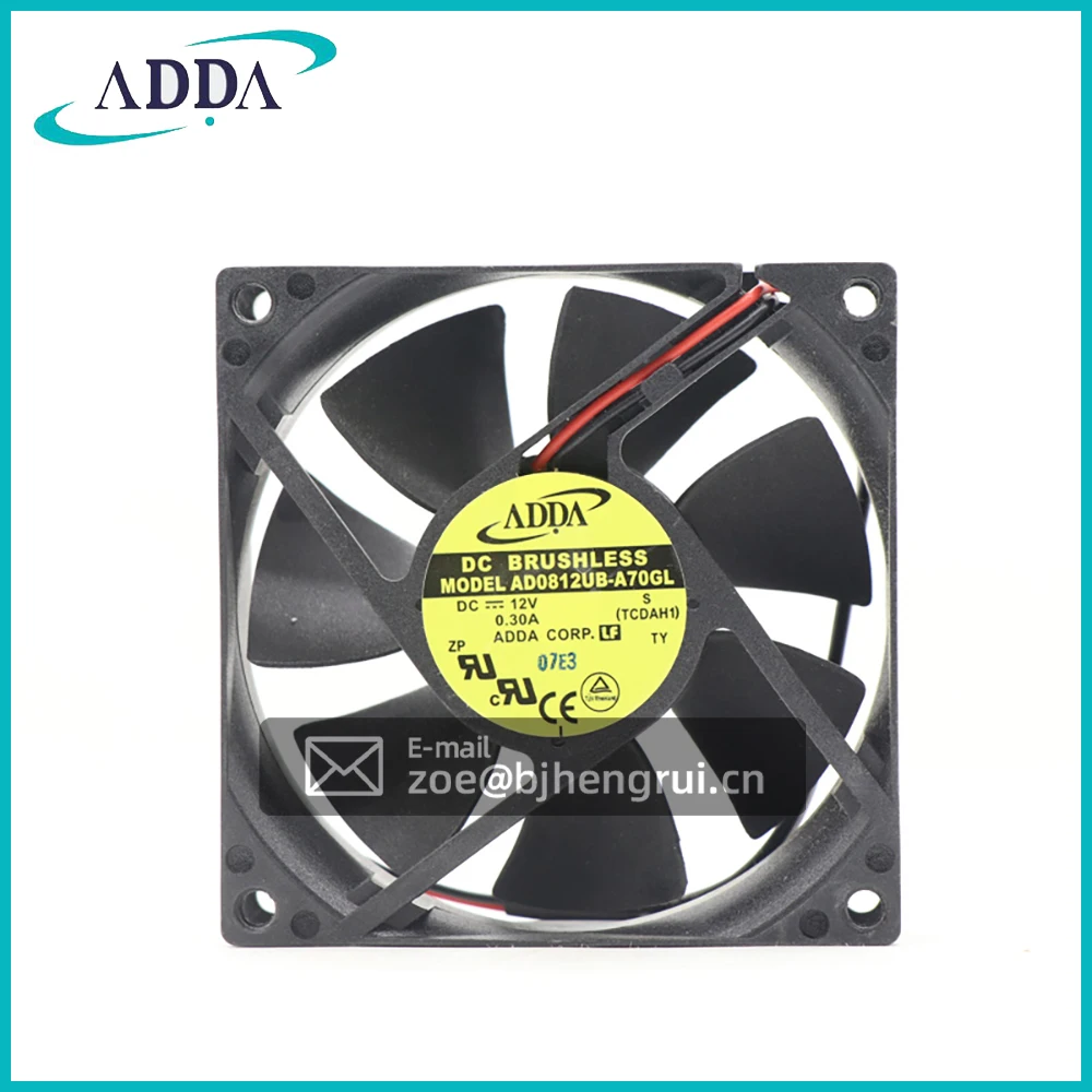 Новый оригинальный чехол для компьютера Taiwan ADDA AD0812UB A70GL 8025 DC12V 0.30A|Системы HVAC и