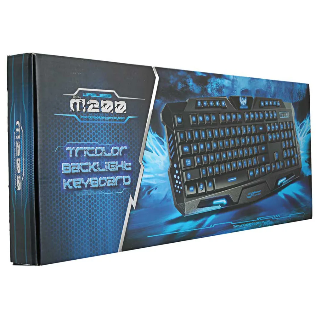 

A877 RGB Backlit Wired USB Gaming Keyboard 3 Color Switchable LED Light Laptop Computer Gamer Game Keyboard