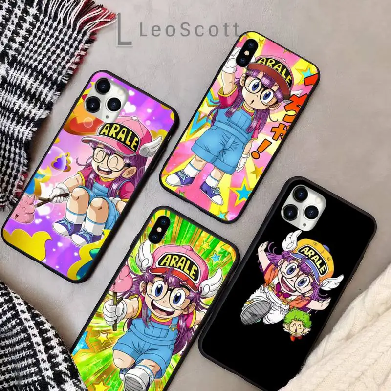 

anime color Dr. Slump Arale Phone Case for iPhone 11 12 pro XS MAX 8 7 6 6S Plus X 5S SE 2020 XR Soft silicone