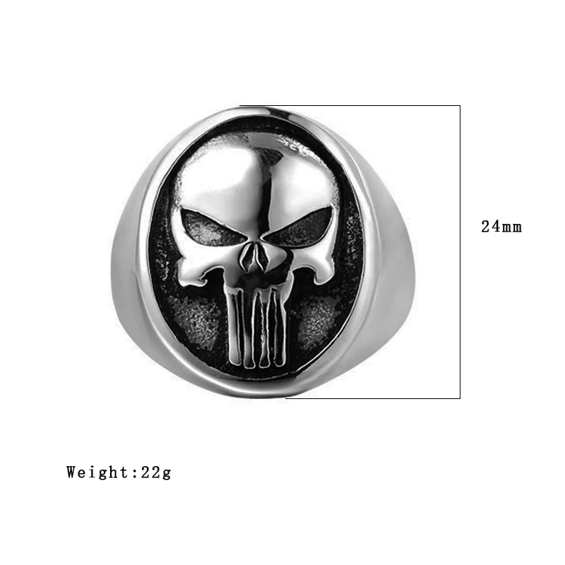 Мужские кольца из нержавеющей стали золотого/серебряного цвета с изображением