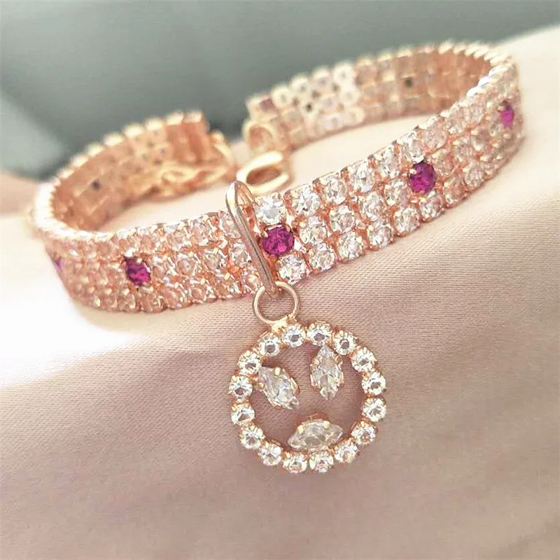 Товары для домашних животных стразы ожерелья с котом ошейники кристаллами