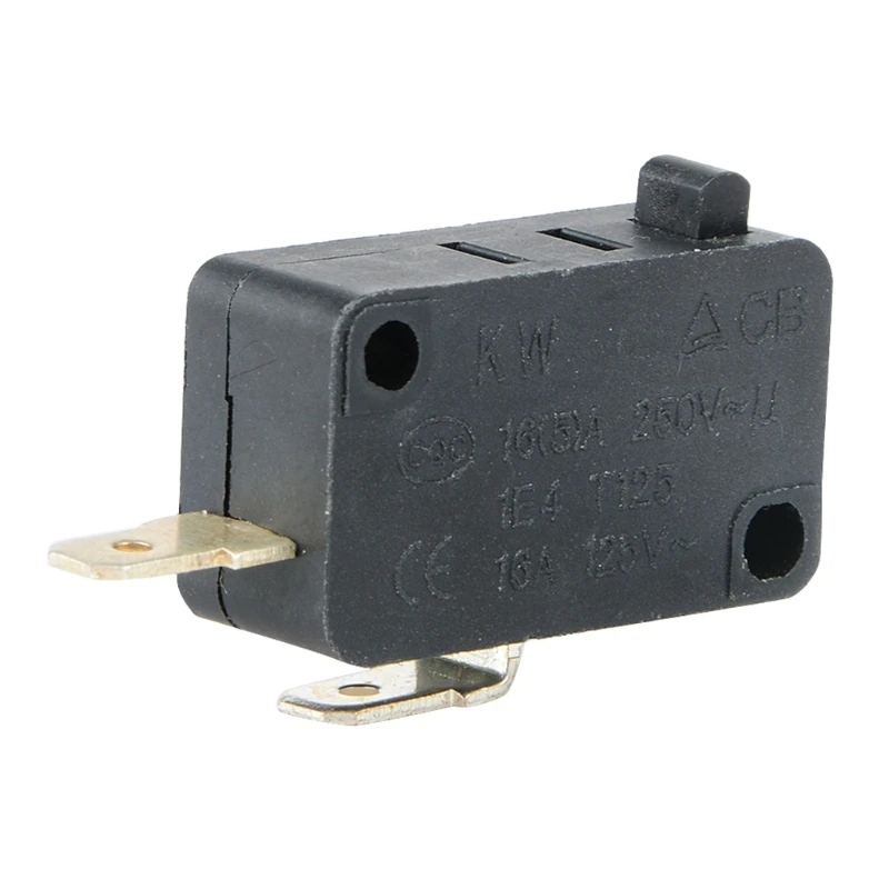 

KW1-103 Microwave Oven Door Micro Switch Fit for Microwave Washing Machine Rice Cooker 16A 250V 2 Pins (Normally Close)