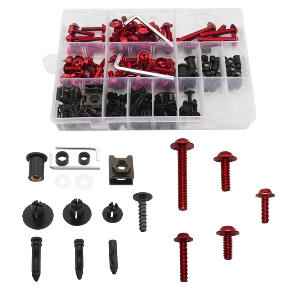 

195 шт./компл. M6 M5 обтекателя Комплект болтов болты для кузовных работ гайка для Aprilia RS 125 RSV4 SHIVER 750/900 DORSODURO 750 1200 CAPANORD 1200