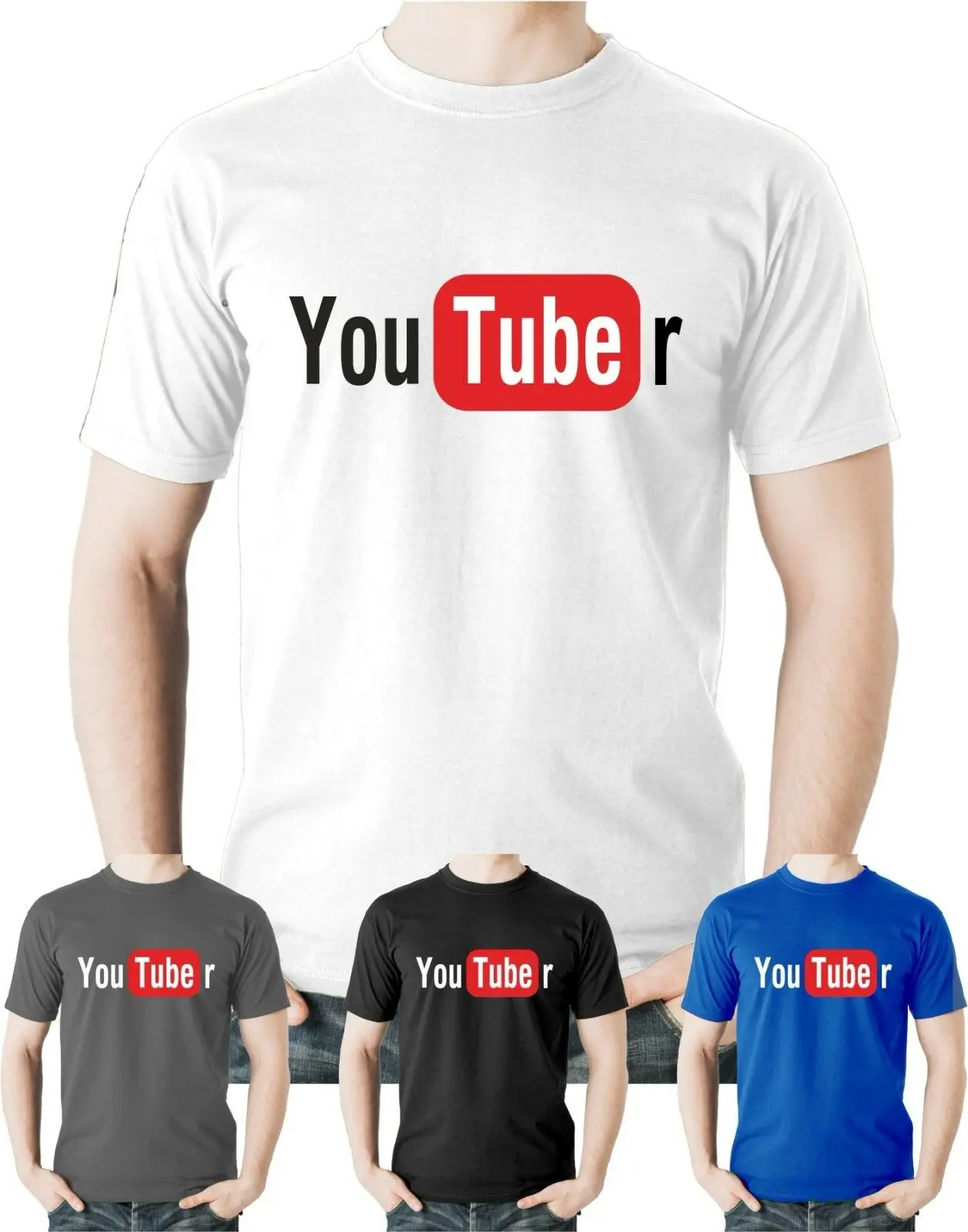 YouTuber футболка YouTube Vlogger Social Media Забавный Топ тройник одежда гриппа|Мужские
