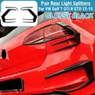 Сплиттер для заднего бампера VW Golf 7 GTI R GTD 2012 2013 2014 2015, черный, не подходит для GOLF 7,5, 2 шт.