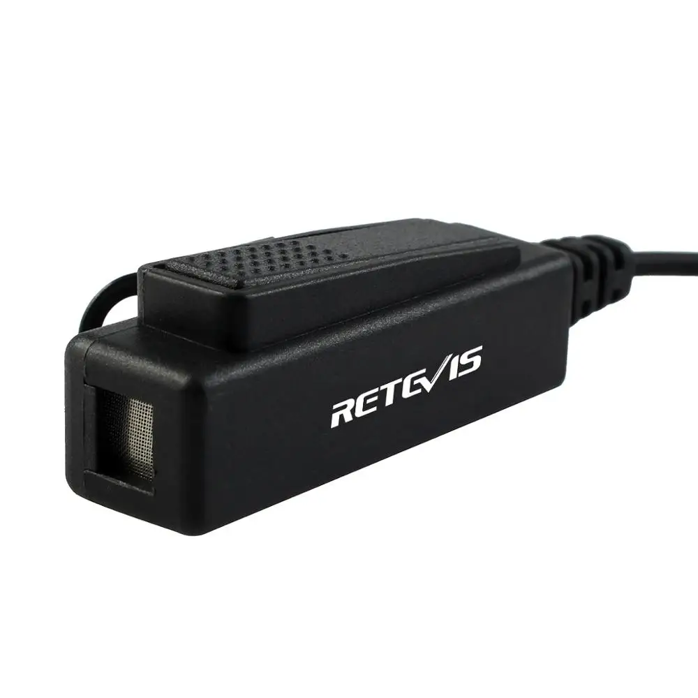 Черный Retevis R 1M21 двухпроводный большой PTT акустический трубчатый наушник для Motorola