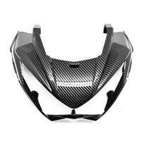 carbon fiber pattern upper front nose headlight fairing for kawasaki z250 z300 2013 2017