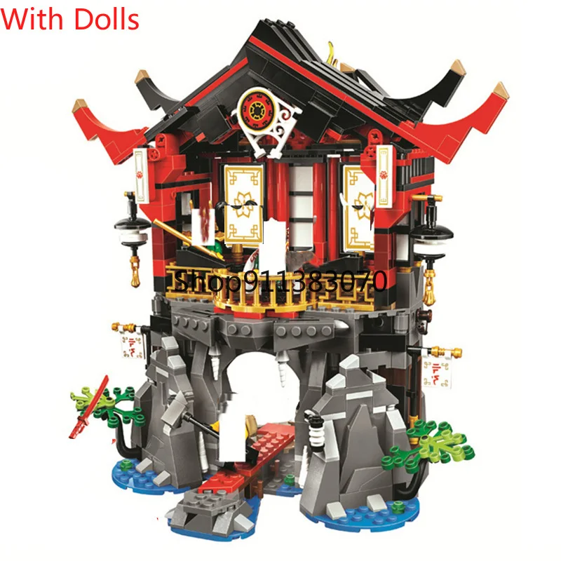 

New 10806 809pcs blockss ings Series The Temple of Resurrection Model Building Block Brick Toys For Children 70643