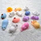 Сжимаемые игрушки Мини сменяющие цвет сжимаемые милые животные антистрессовый мячик сжимаемые мягкие липкие снятие стресса смешные игрушки для подарка 57 моделей