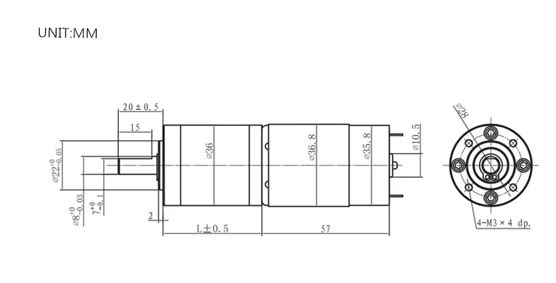 36MM DC Planetary Gear Reduction Motor 6V 12V 24V 10RPM-2300RPM PG36-550/555 Quality Factory | Обустройство дома