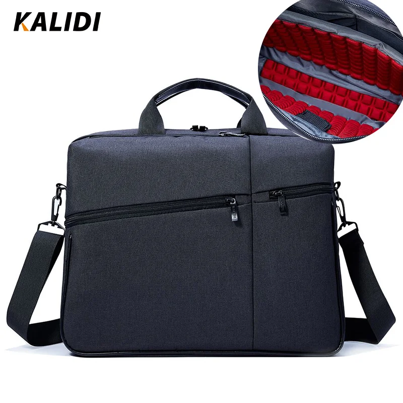 KALIDI сумка для ноутбука 15,6 дюймов, сумка на плечо для компьютера, портфель для ноутбука, сумка через плечо для мужчин и женщин, сумка для ноутбука 15 дюймов