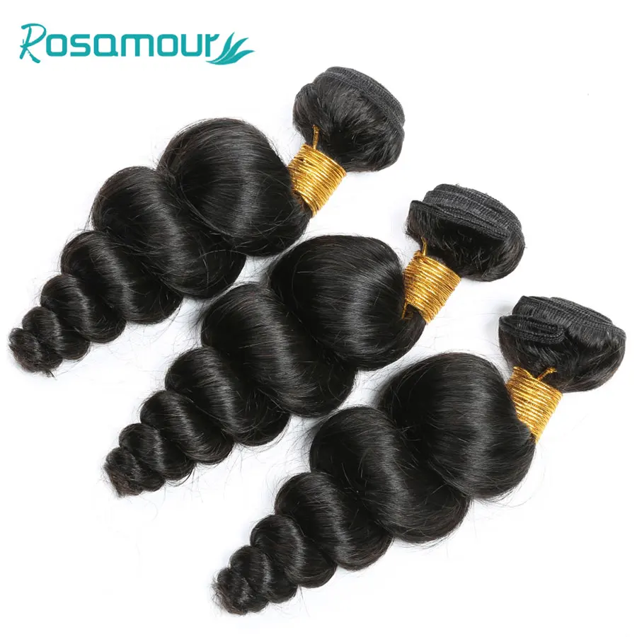 Волосы Rosamour бразильские волосы Remy свободные волнистые пучки 100% натуральные
