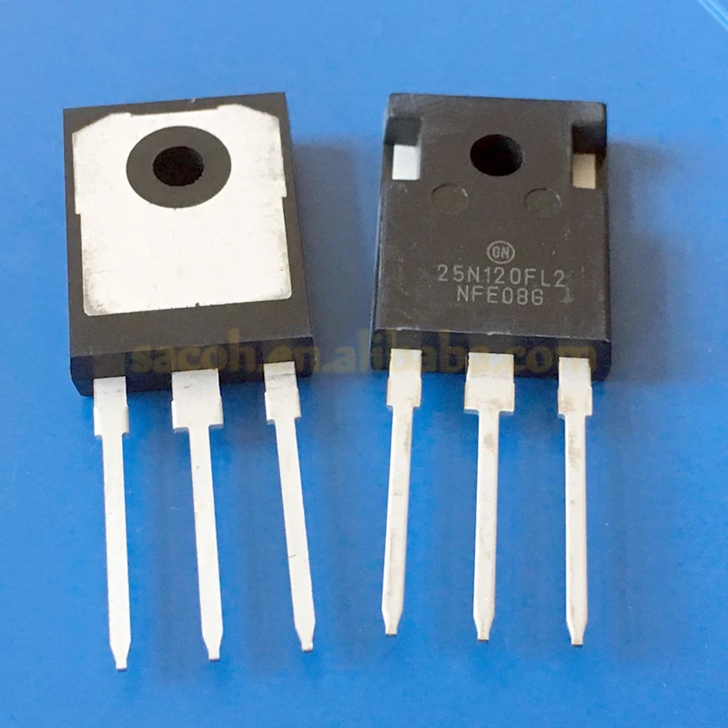 10Pcs NGTB25N120FL2WG or 25N120FL2 or 25N120FL3 or 25N120FL 25N120IHL 25N120L 25N120S TO-247 25A 1200V Power IGBT