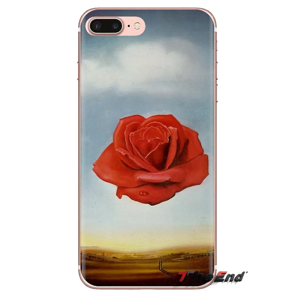 For HTC U11 One M7 M8 A9 M9 M10 E9 Desire 630 530 626 628 816 820 Motorola G G2 G3 TPU Case The Meditative Rose by Salvador Dali |